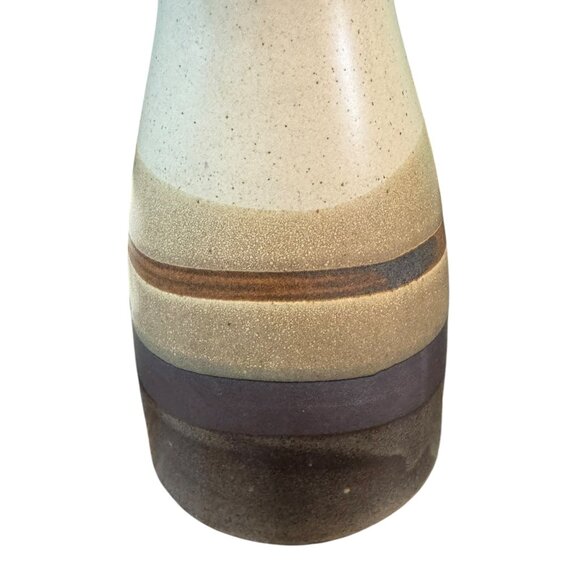 Stoneware Vase With Earthy Tones & Flared Rim Flowers Garden Art Outside Earthy - Picture 2 of 8